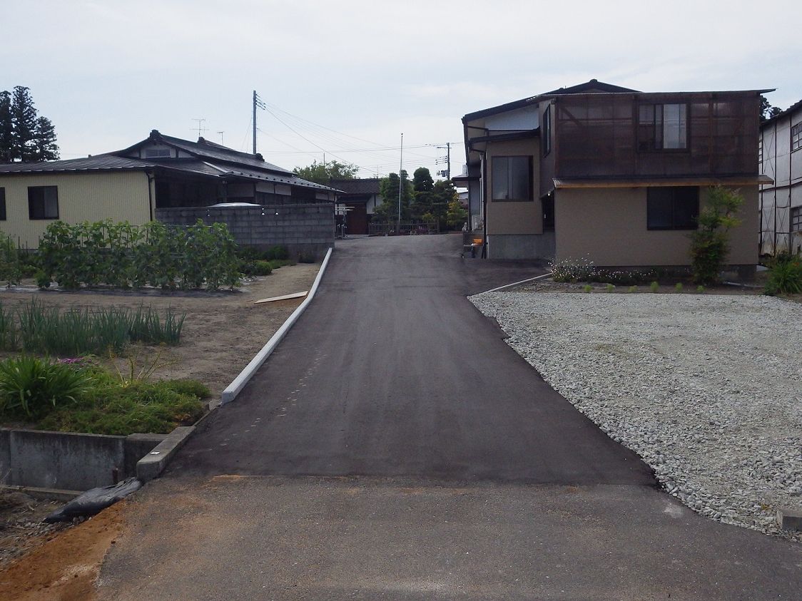 大崎市古川 吉田様宅道路拡幅工事